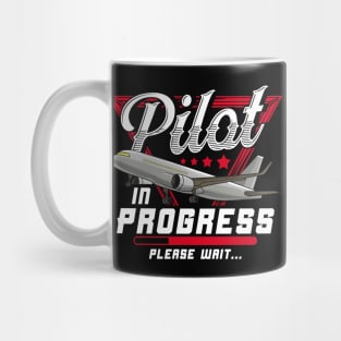 Pilot In Progress Please Wait Cute Future Airplane Mug